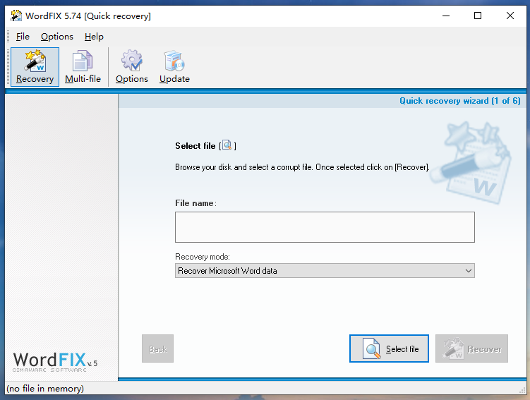 文档修复工具Cimaware OfficeFIX Pro 6.125 绿色版 丢失