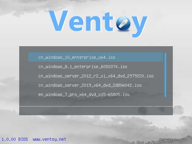 国产开源U盘启动制作工具 Ventoy v1.0.39 1.0